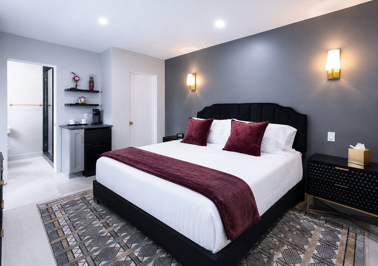 Executive Hideaway 1 redone bed