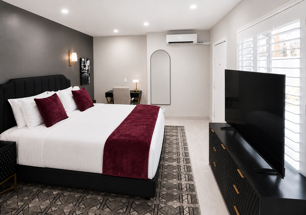 Executive Hideaway 4 redone bed mirror